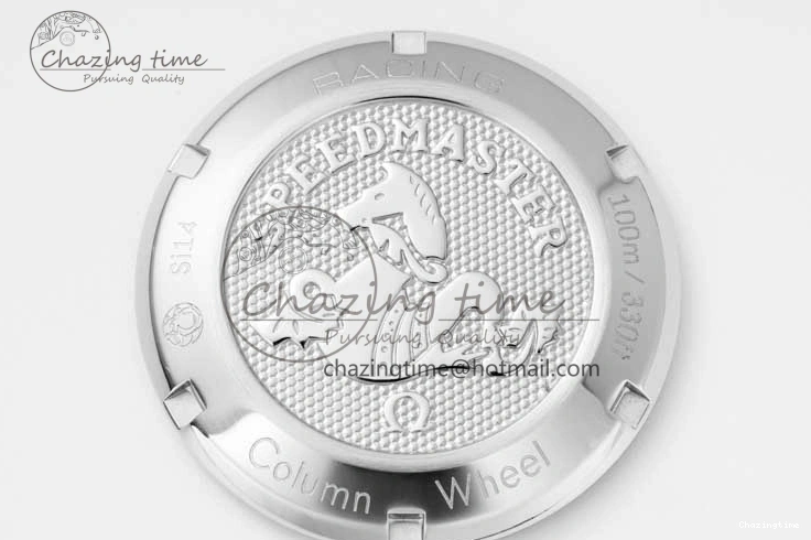 0130 Speedmaster Racing Master SS HKF Best Edition White Dial on SS Bracelet A Premium 7809